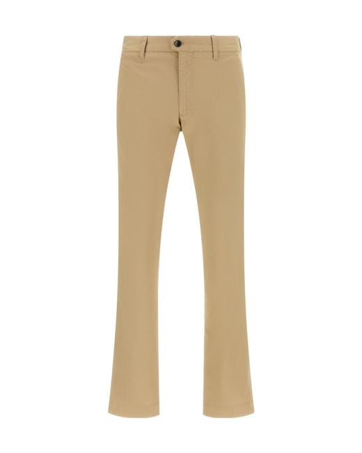 Incotex Natural Straight-Leg Casual Trousers for men