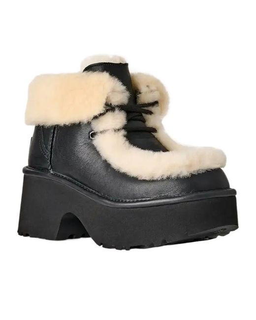Ugg Black Esmee Lace-Up Boots