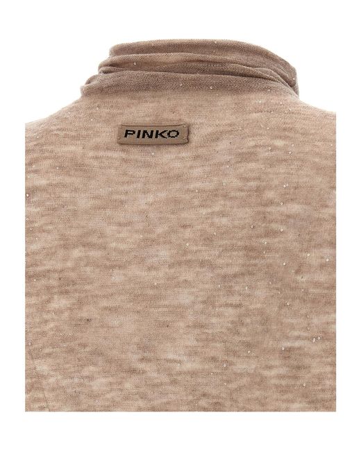 Pinko Natural Moss Turtleneck Knitted Jumper