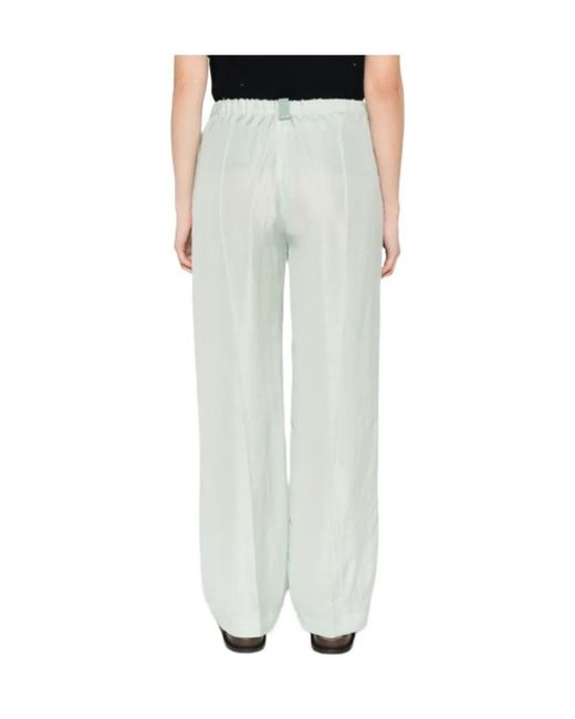 Fabiana Filippi Green Elastic-Waist Straight Pants