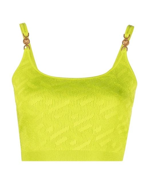Versace Yellow Knitted Top