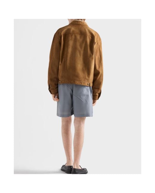 Prada Brown Suede Jacket for men