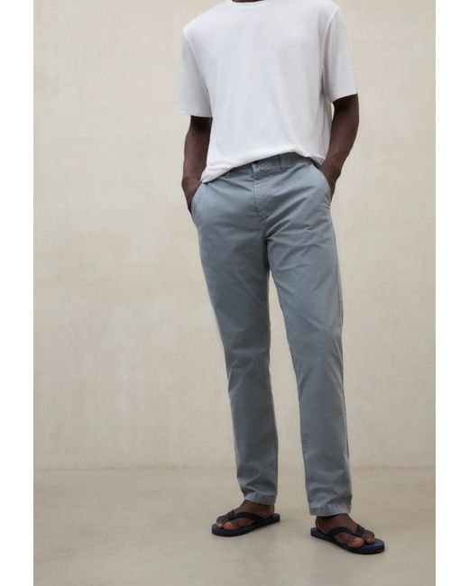 Ecoalf Gray Ethiwin Belt-Loop Straight-Leg Trousers for men