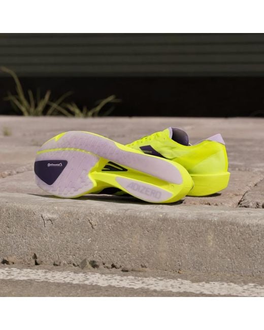 Adidas Yellow Adizero Takumi Sen 11 Sneakers for men