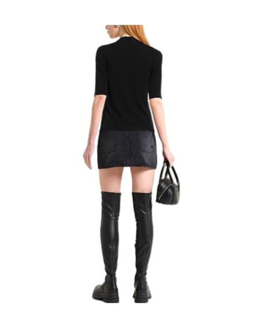 Marni Blue Two-Color Knitted T-Shirt
