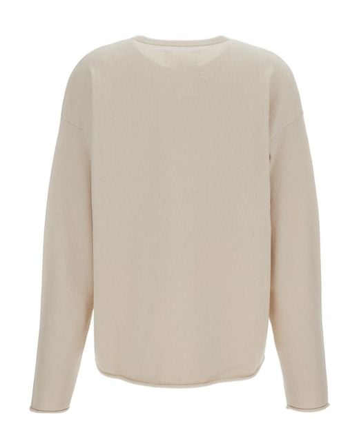 Extreme Cashmere White Crew-Neck Sweater