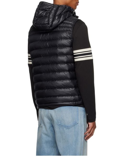 Moncler Black Orant Padded Gilet for men