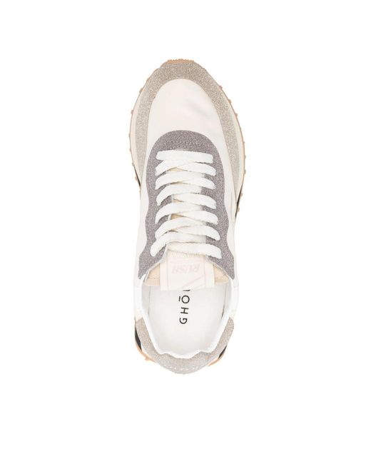 GHOUD VENICE White Lace-Up Casual Sneakers