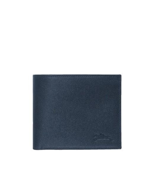 Longchamp Blue Rectangular Wallet for men