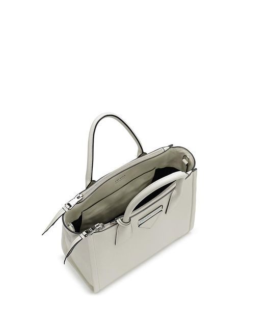 Prada Metallic Logo Details Handbag