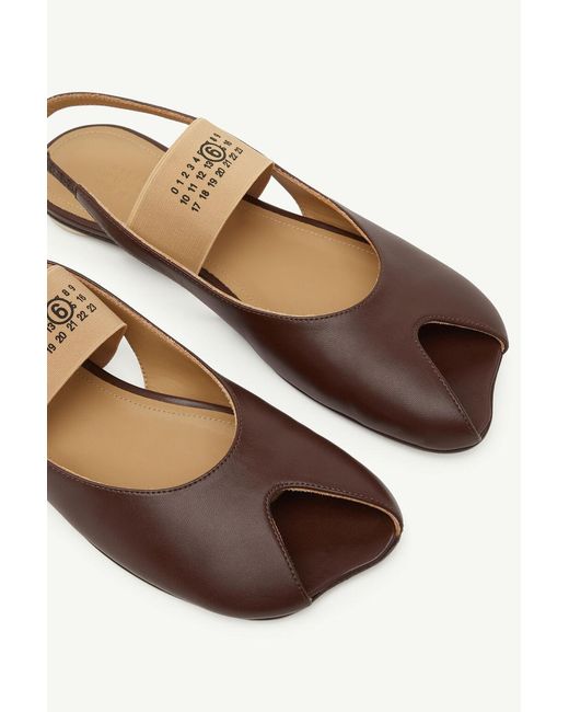 MM6 by Maison Margiela Brown Open-Toe Sandals