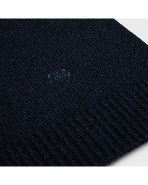 Céline Blue Turtleneck Sweater