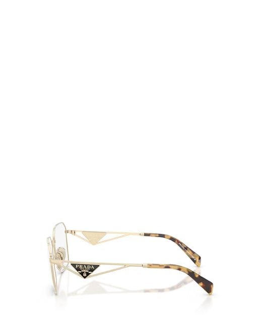 Prada Natural Eyewear Square Frame Glasses