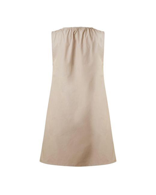 Miu Miu Natural Panama Mini Dress
