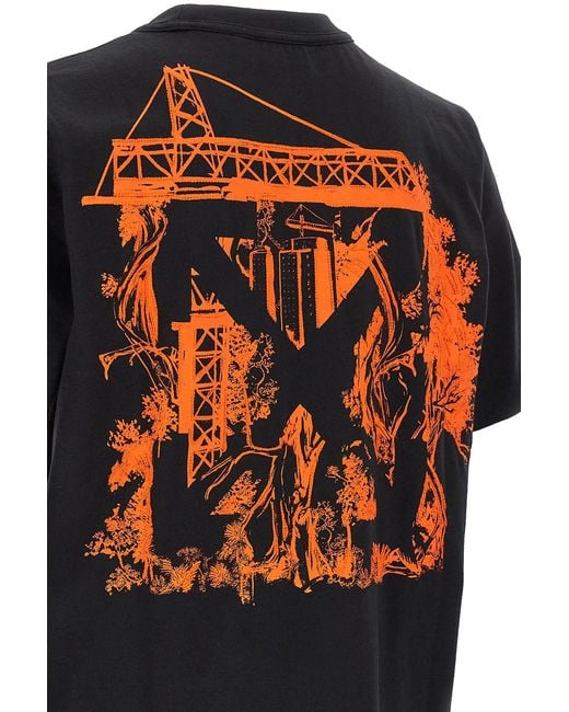 Off-White c/o Virgil Abloh Black 'City Nature' T-Shirt for men