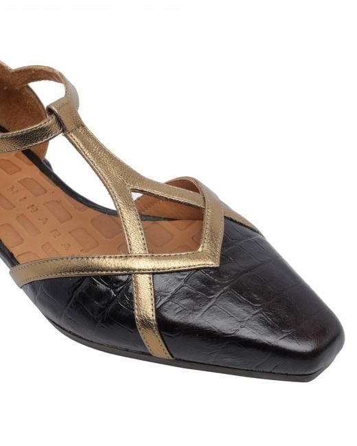 Chie Mihara Brown Square-Toe Flats