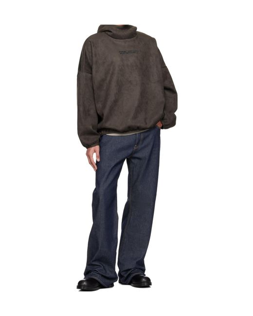 Fear Of God Gray Fleece Modern Hoodie for men