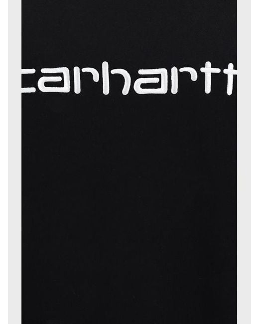 Carhartt Blue Logo Embroidered Crewneck Sweatshirt for men