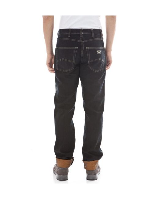Armani Jeans Black Logo Jeans for men