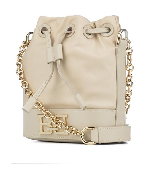 Bally Natural Chain Strap Shoulder Bag