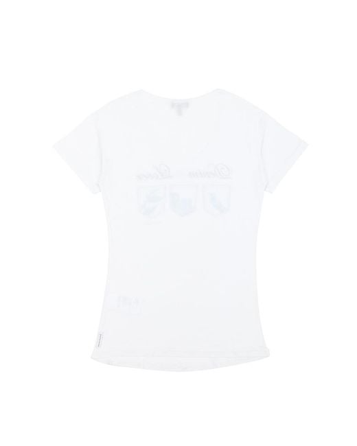 Armani Jeans White Round-Necked Logo T-Shirt