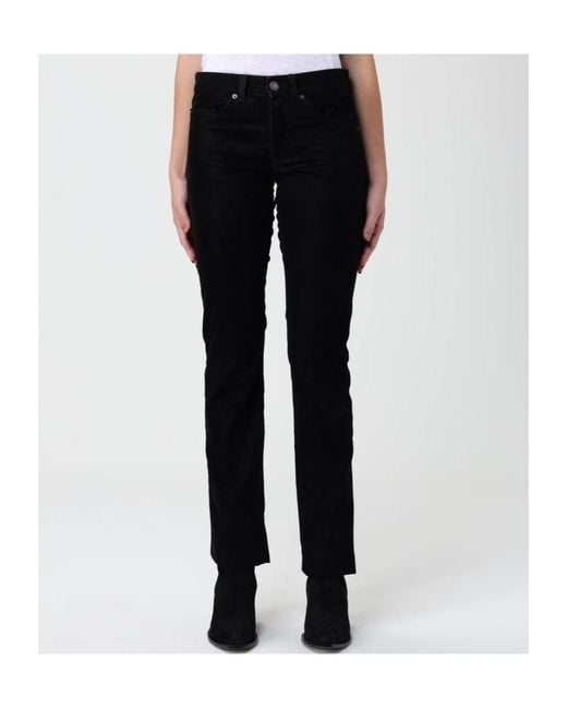 Isabel Marant Black Isabel Marant Étoile Straight-Leg Slim-Fit Trousers