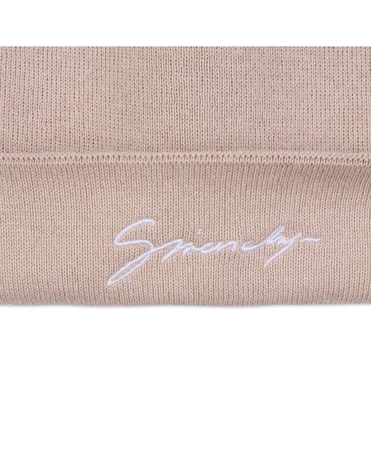 Givenchy Natural Logo-Embroidered Beanie Hat