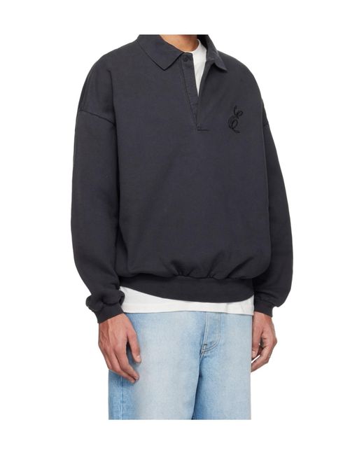 Fear Of God Black Classic Polo Sweater for men