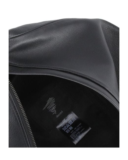 Yohji Yamamoto Black Discord One-Shoulder Backpack for men