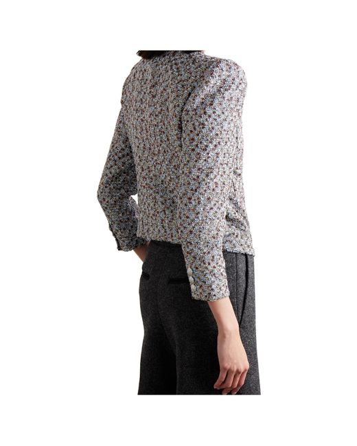 Veronica Beard Gray Single-Breasted Jacket