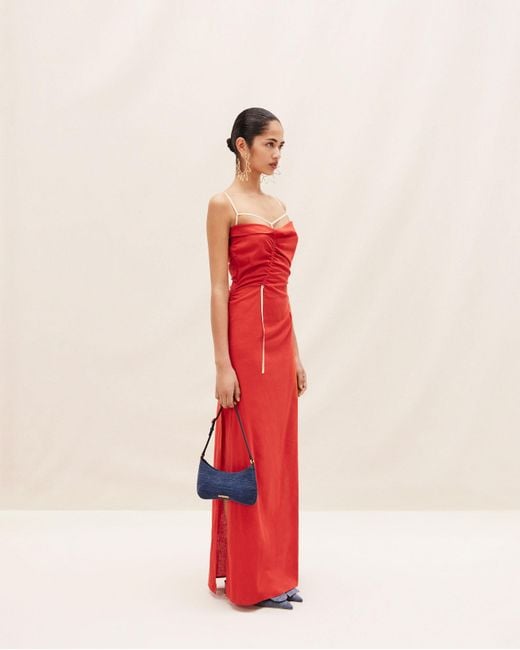 Jacquemus Red La Robe Gaua Long Dress