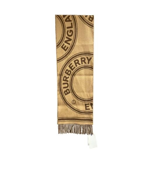 Burberry Metallic Letter-Print Scarf