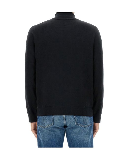 Paul Smith Blue Ps Paul Smith Zebra Roll Neck Jumper for men