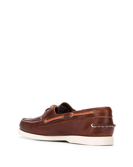 Sebago Brown Scarpe Da Barca Docksides Portland for men