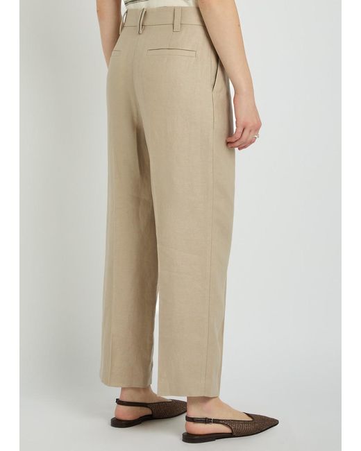 Brunello Cucinelli Natural Linen Trousers