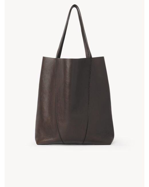 Chloé Brown Chloé Large Spin Tote Bag