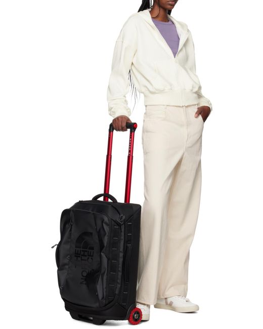 The North Face Black Base Camp Rolling Thunder Suitcase for men