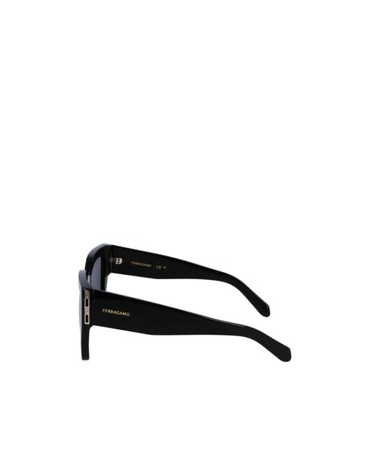 Ferragamo Black Ferragamo Eyewear Butterfly Frame Sunglasses