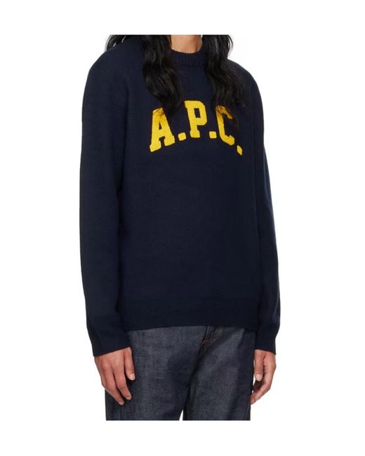 A.P.C. Blue Sweaters for men