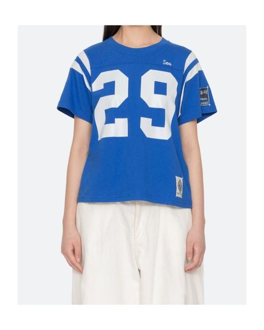 Sea Blue Georgie Crew-Neck T-Shirt