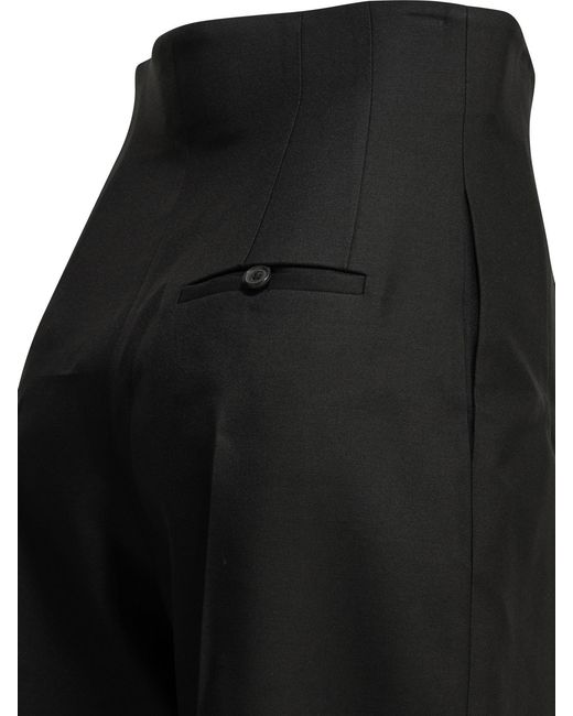 Khaite Black 'Somera' Tailored Pants