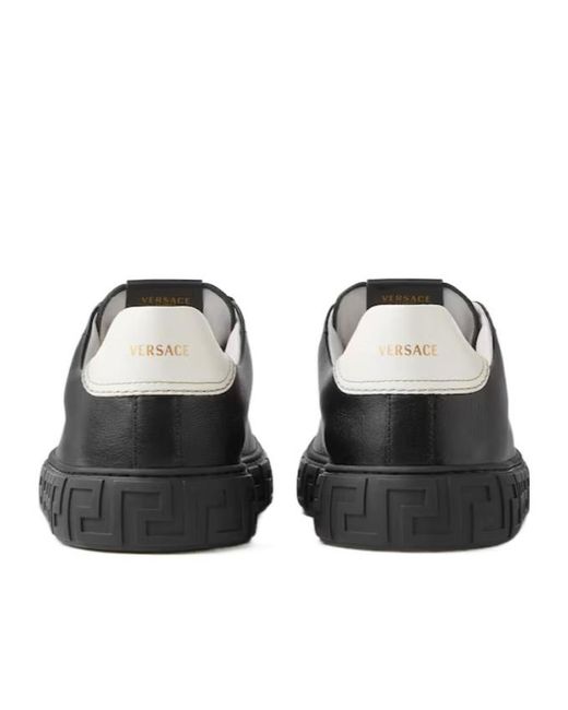 Versace Black Greca Sport Low-Top Sneakers for men