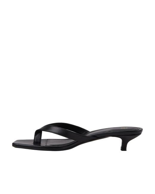 Totême  White Totême Flip Flop Heeled Sandals