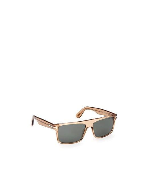Tom Ford Metallic Logo Sunglasses for men
