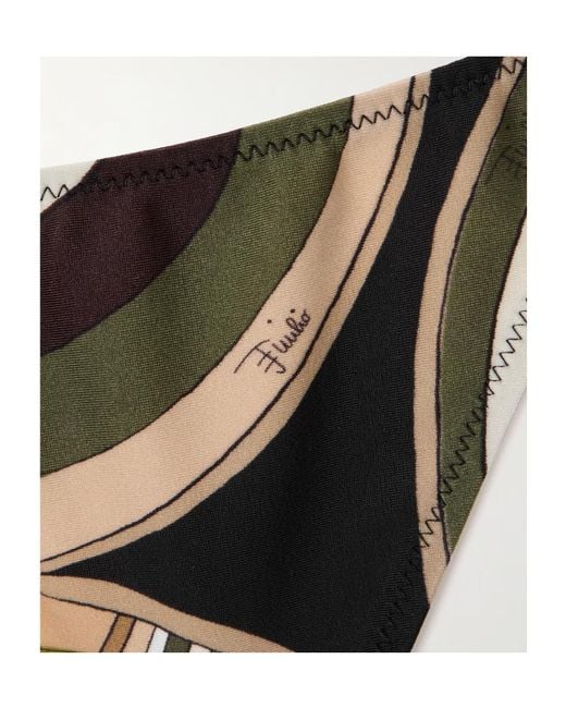 Emilio Pucci Black Printed Bikini Briefs