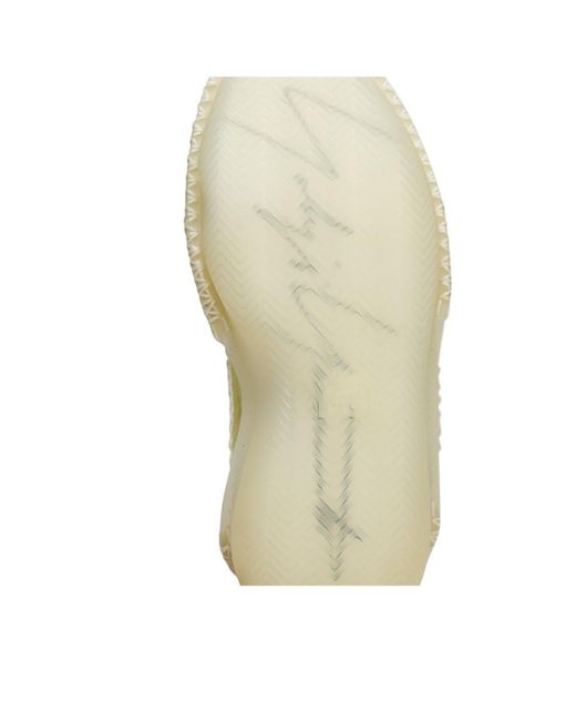 Y-3 White 'Itogo' Knitted Sneakers for men