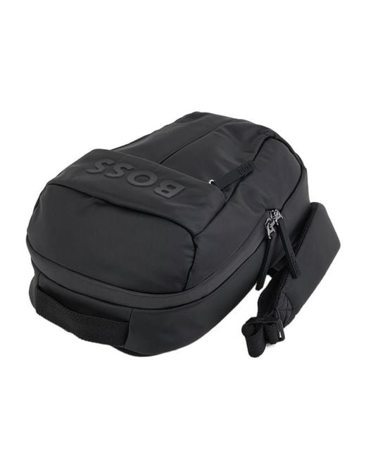 Boss Black Logo-Appliqué Single-Strap Backpack for men