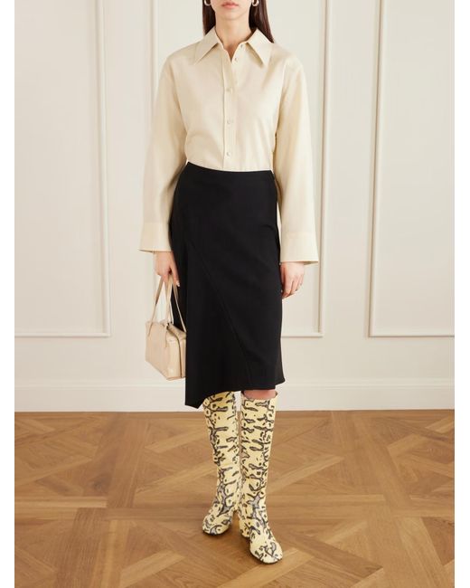 Proenza Schouler Metallic Slant Boots