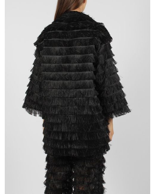 Alberta Ferretti Black Long-Sleeved Casual Jacket