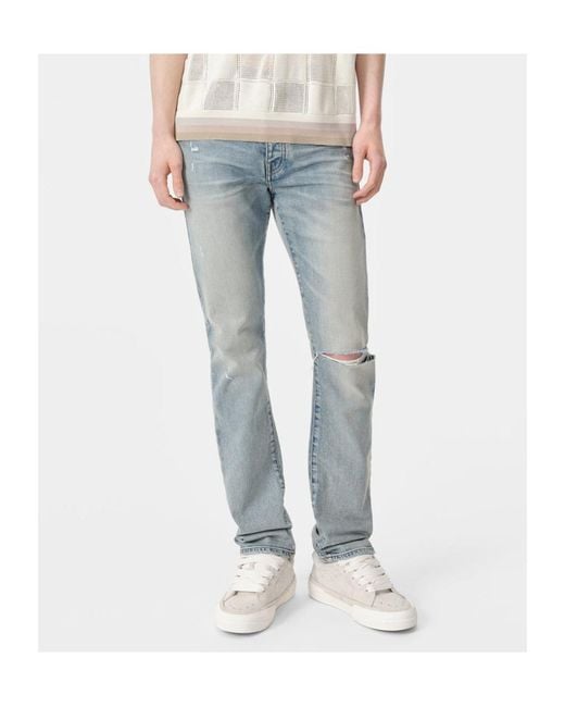 Amiri Blue Slash Jeans for men